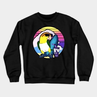 surfing caique summer doodle Crewneck Sweatshirt